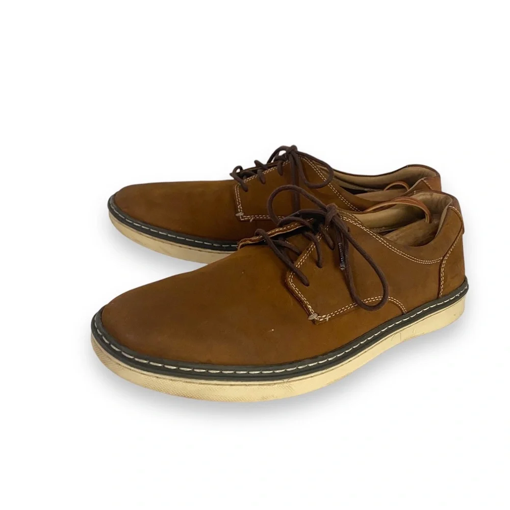JOHNSTON & MURPHY Boys Shoes 7M Big Boy’s McGuffey Brown Plain Toe Shoes